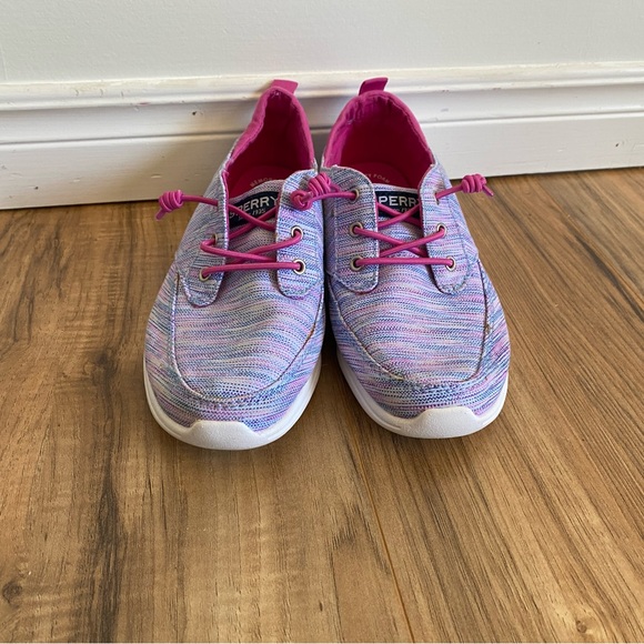 Sperry Pink, Purple & White Baycoast Boat Shoes - Picture 5 of 11